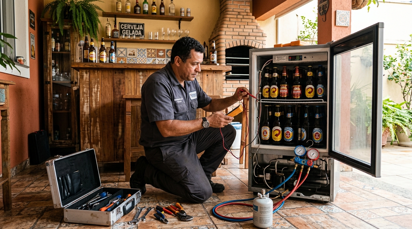 Aplicação de gás refrigerante em cervejeira atendida em Vitória da Conquista‑BA